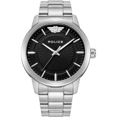 Police Mens Watch with Black Dial and Silver Bracelet PEWJG2227412