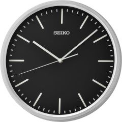Seiko Clocks Silver Wall Clock QHA009S