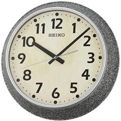 Seiko Black Wall Clock with Cream Dial QXA770J 