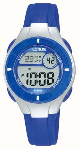 Lorus Kids Digital Watch with Blue Resin Strap R2341PX9