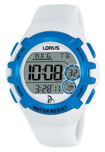 Lorus Unisex Digital Watch with White Strap R2393LX9