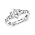 18ct White Gold Diamond Engagement Ring  CT RDQ161W