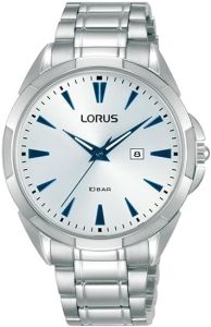 Lorus Ladies Watch with White Sunray Dial and Silver Bracelet RJ259BX9