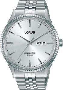 Lorus Mens Automatic Classic Watch with Silver Dial and Silver Bracelet RL473AX9