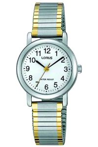 Lorus Ladies Classic Watch with White Dial and Expanding Bracelet RRS79VX5