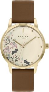 Radley Ladies Watch with Cream Dial and Brown Leather Strap RY21296A