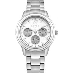 Lipsy Ladies Watch with White Dial and Silver Bracelet SLP006SM 