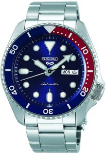 Seiko 5 Men's Automatic Watch with Blue Dial and Stainless Steel Strap SRPD53K1