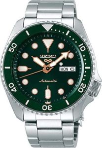 Seiko 5 Men's Automatic Watch with Green Dial and Stainless Steel Strap SRPD63K1 *REFURBISHED*