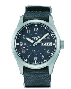 Seiko 5 Sports Gents Automatic Watch with Grey Dial and Grey Nylon Strap SRPG31K1