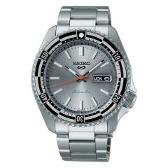 Seiko 5 Sports New Rally Diver Special Edition Retro Colour Automatic Silver Dial Watch SRPK09K1