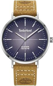 Timberland Mens Watch with Blue Dial and Tan Leather Strap TDWGA2231102