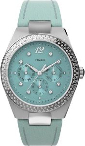 Timex Simone Ladies Watch with Blue Leather Strap TW2V80400