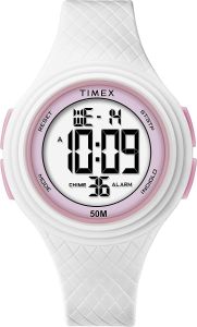 Timex Ladies Digital Watch with White Silicon Strap TW5M41900