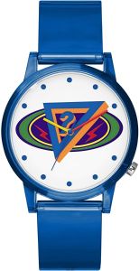 Guess X J Balvin Mens Watch with Blue Silicone Strap V1049M1