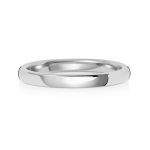 18ct White Gold 2mm Soft Court Wedding Band WQ131WH
