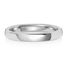 18ct White Gold 2.5mm Soft Court Wedding Band WQ132WH