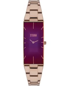 Storm Ixia Ladies Watch with Rose Gold Bracelet and Purple Dial 47255/P