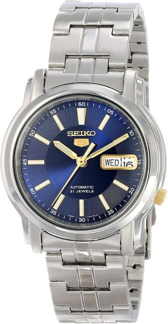 GB Watch Shop Seiko Men's Automatic Watch with Blue Dial and
